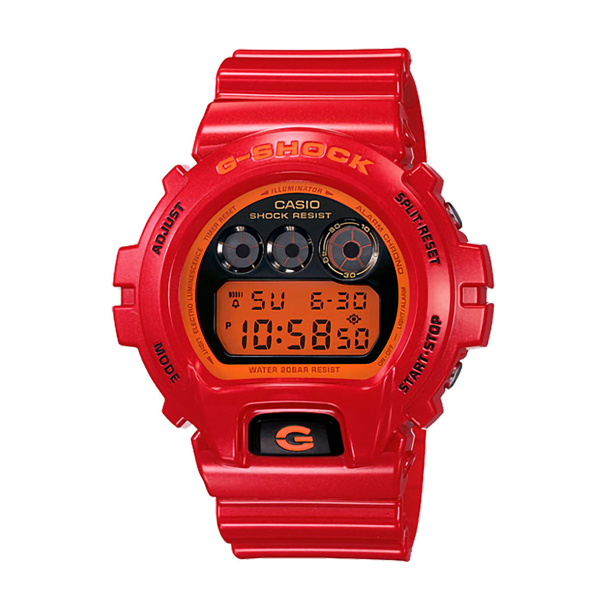 G Shock Men s Red Resin Strap Watch DW6900CB 4