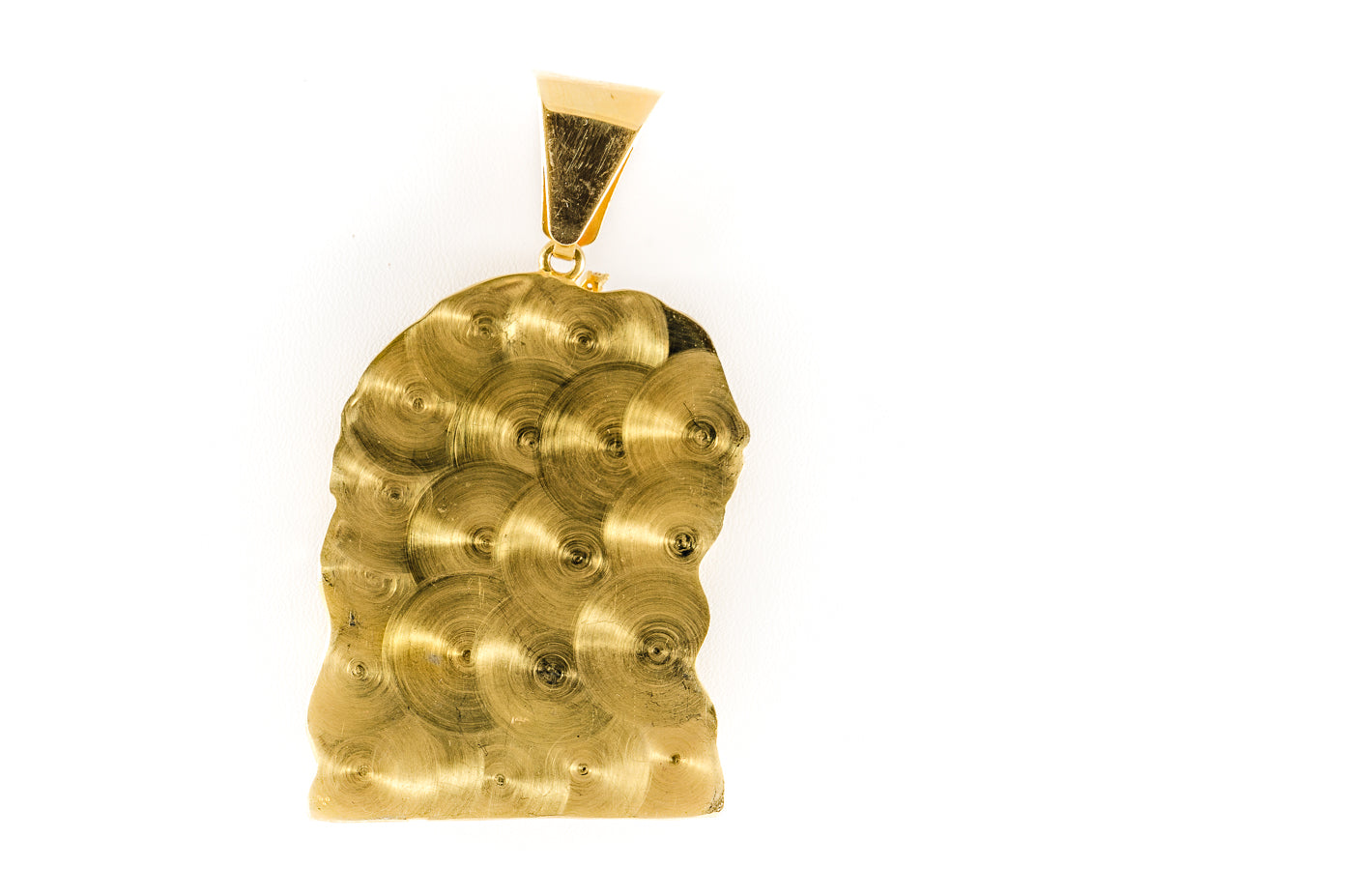 14k Yellow Gold Jesus Piece Pendant 36.1 Grams