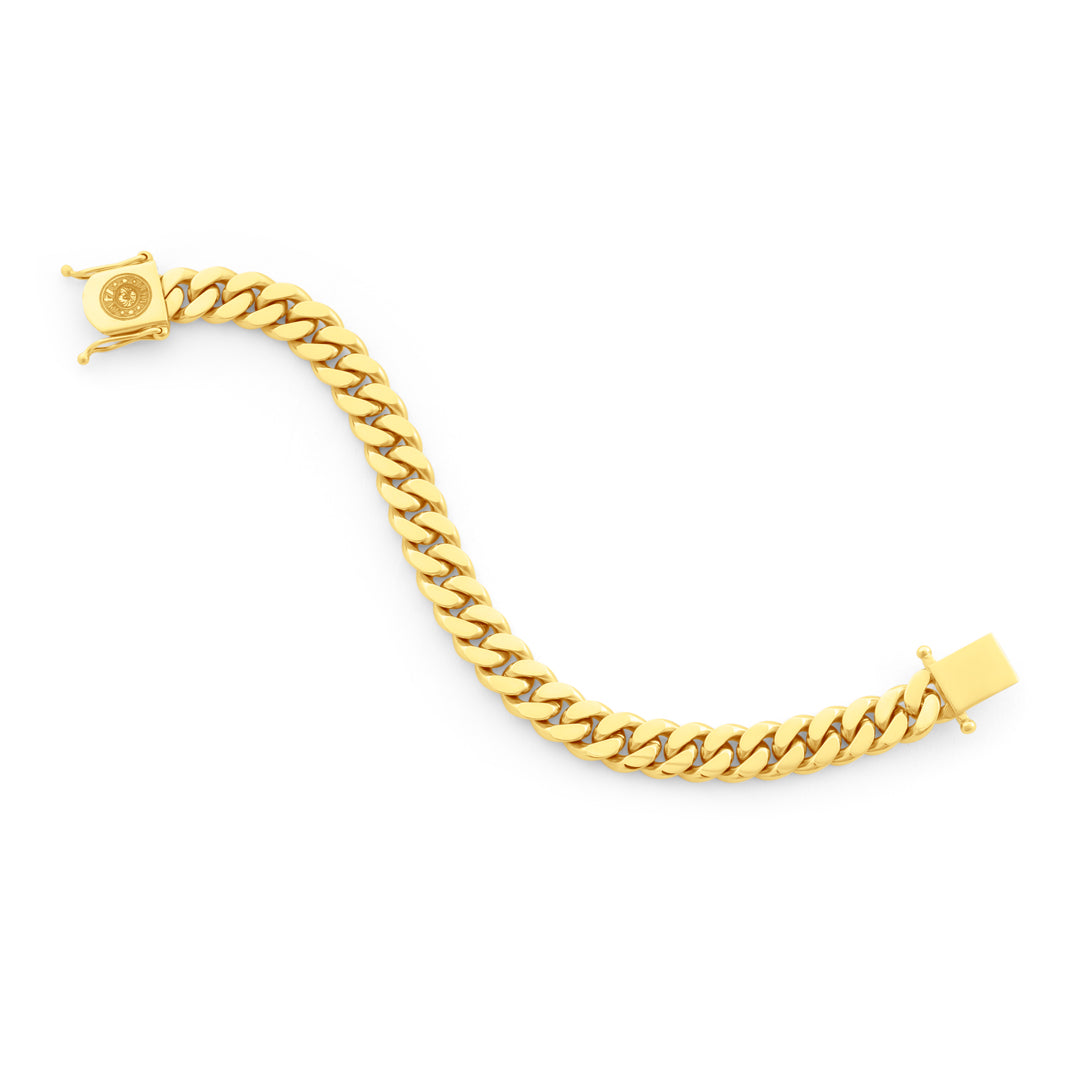 14k Yellow Gold Miami Cuban Link Bracelet 11 mm