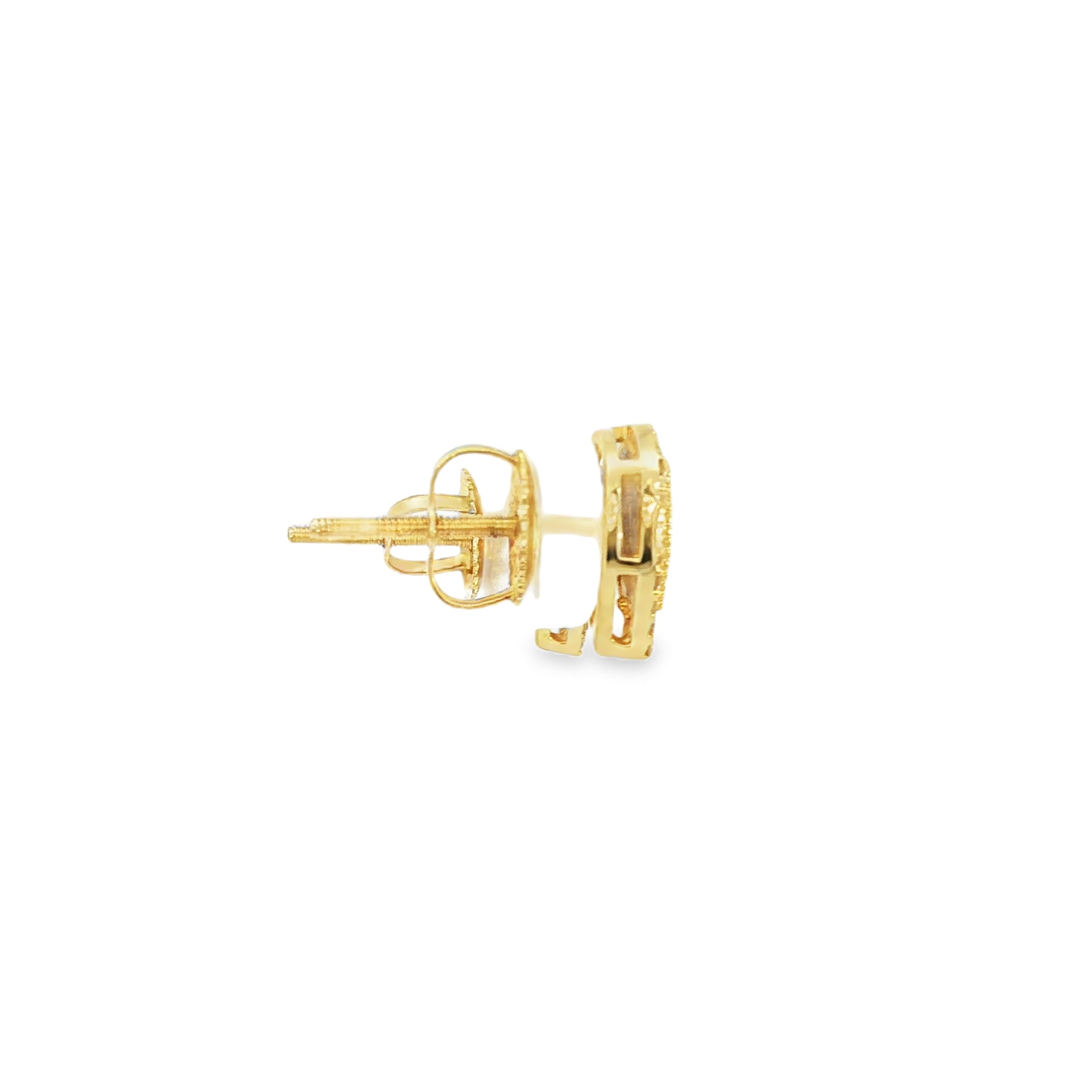 14K Yellow Gold Diamond Pear-Shaped Earrings – 0.24 CT