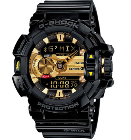 CASIO  Men's G-SHOCK GBA-400-1A9 Bluetooth Analog Digital watch