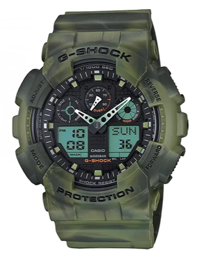 Casio Men's G-Shock GA100MM-3A Marble Camouflage Watch