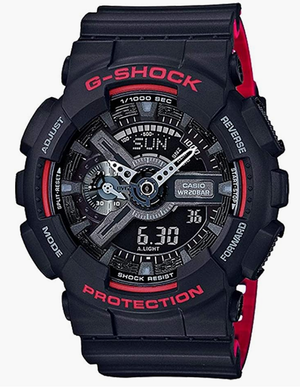 G-Shock Casio Men's GA110HR-1A Black Rubber Quartz Sport Watch