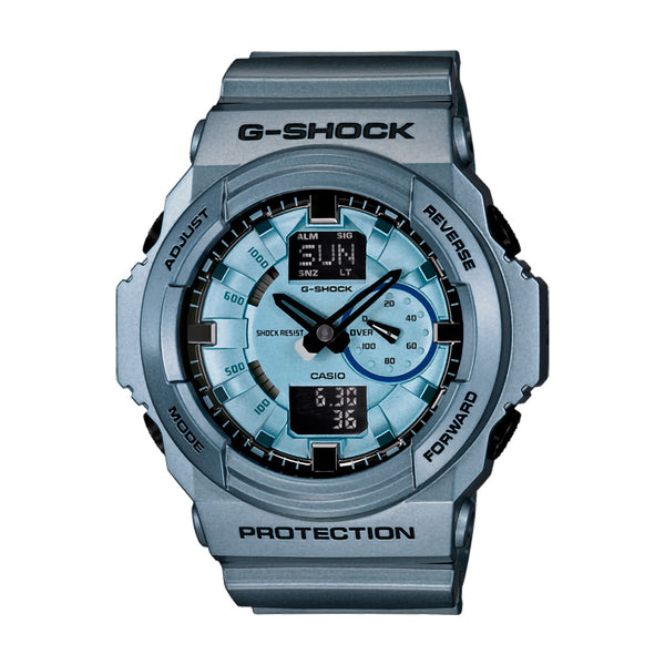 G-Shock Men's Analog Digital Blue Resin Strap Watch 52x55mm GA150A-2A