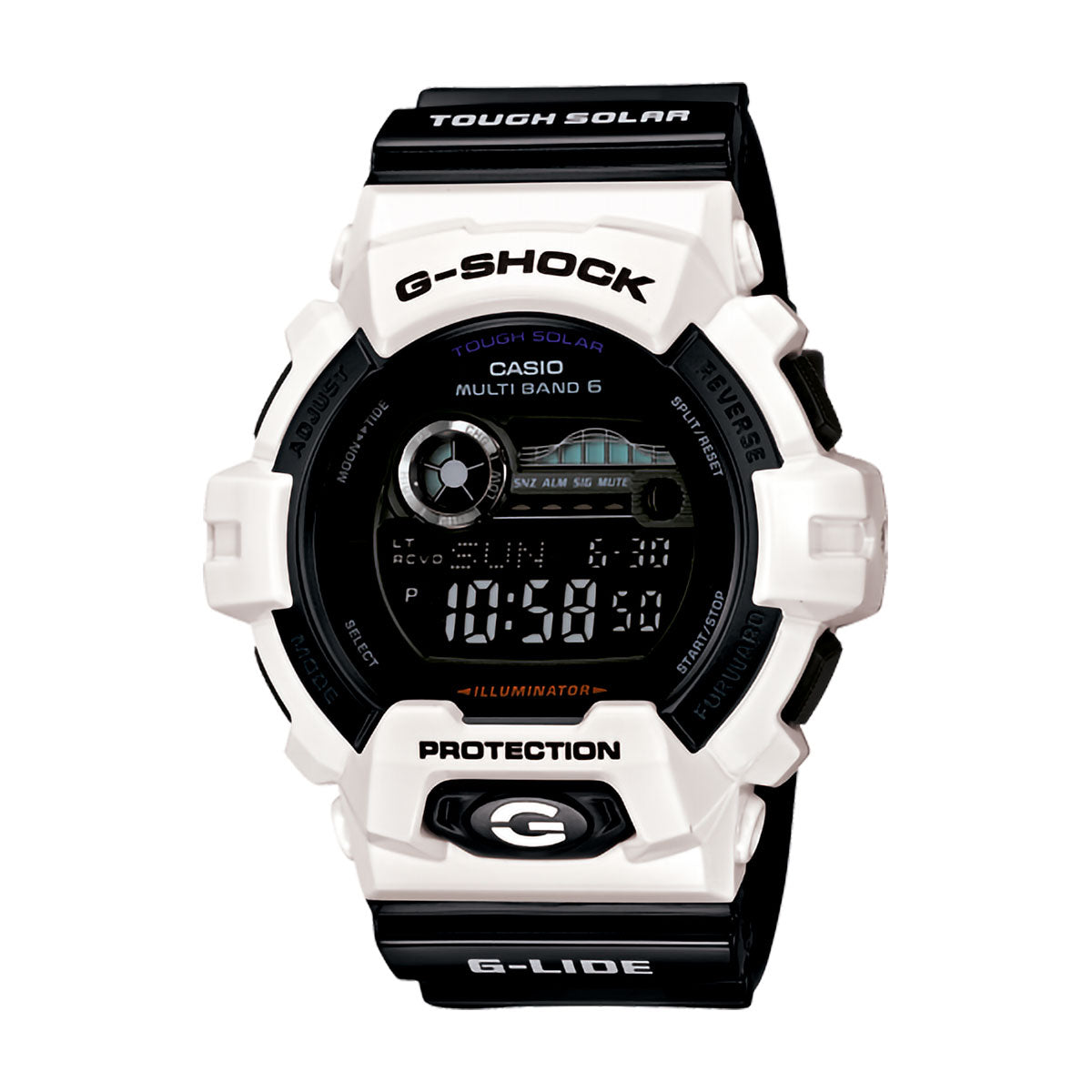 Casio Men's G-Shock Analog-Digital Tough Solar Watch, White