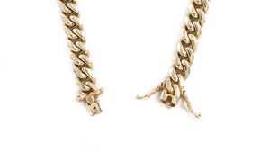 14k Yellow Gold Miami Cuban Link Chain 26" 8mm