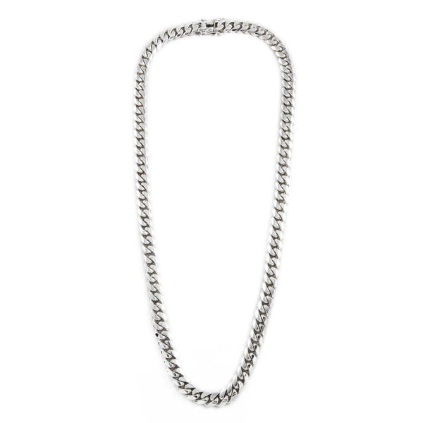 Sterling Silver Miami Cuban Link Chain 28” 10mm