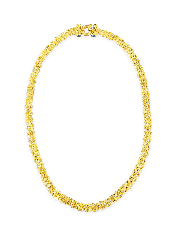 14k Yellow Gold Byzantine Super Chain