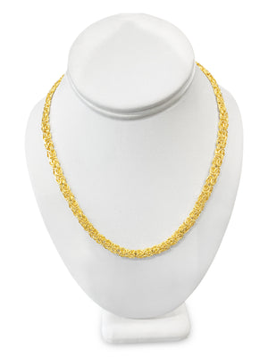 14k Yellow Gold Byzantine Super Chain