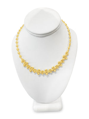 14k Yellow Gold Italian Beaded Twist Necklace