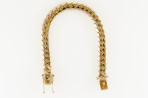 14k Yellow Gold Miami Cuban Link Bracelet 9" 10mm