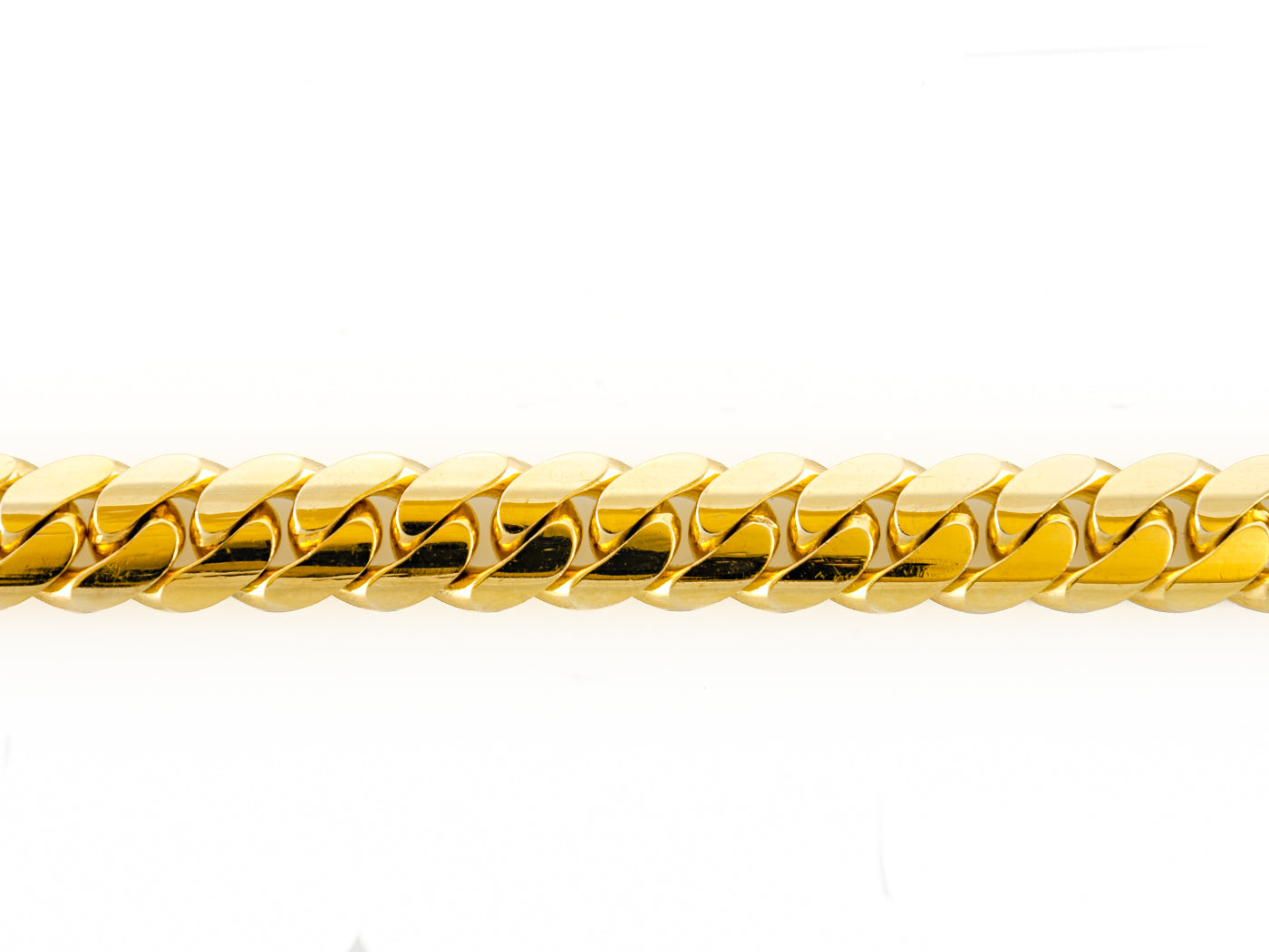 14k Yellow Gold Miami Cuban Link Chain 28" 12mm