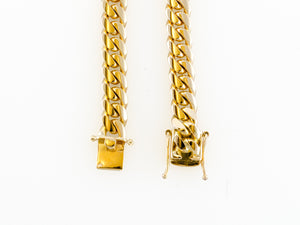 14k Yellow Gold Miami Cuban Link Chain 25” 10.2mm