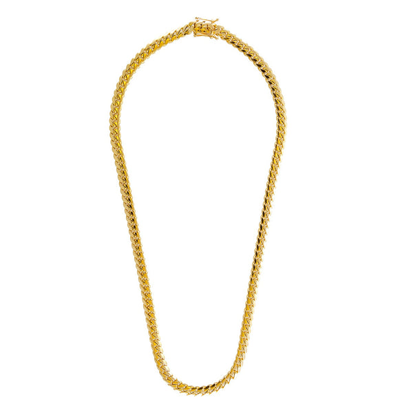 14k Yellow Gold Miami Cuban Link Chain 26" 8.2mm