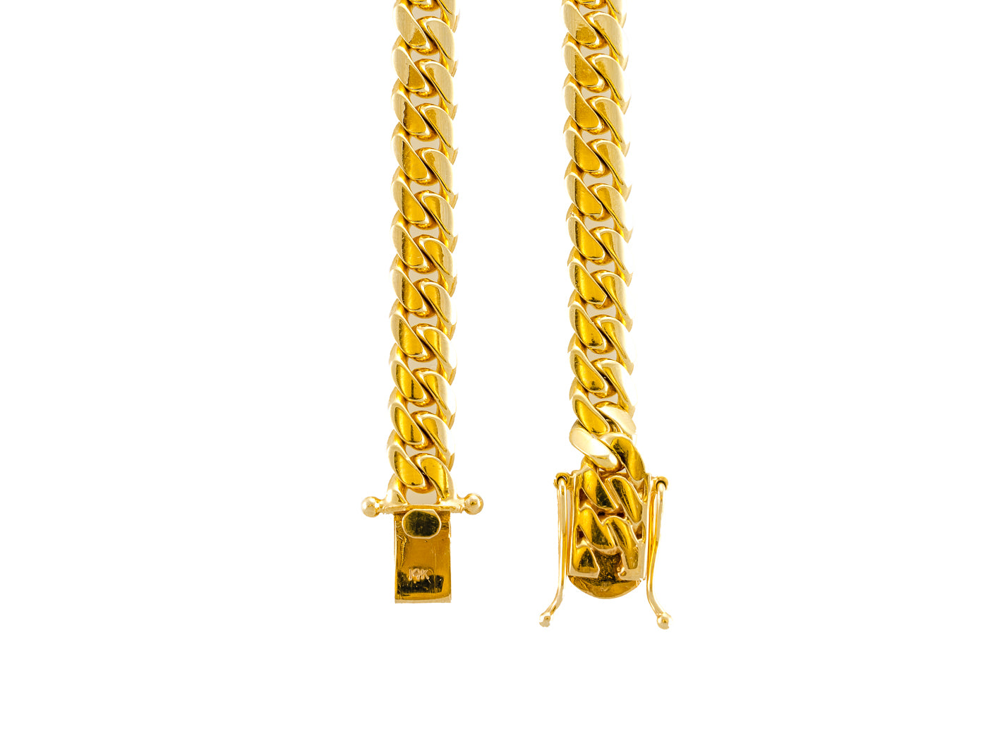 14k Yellow Gold Miami Cuban Link Chain 26" 8.2mm