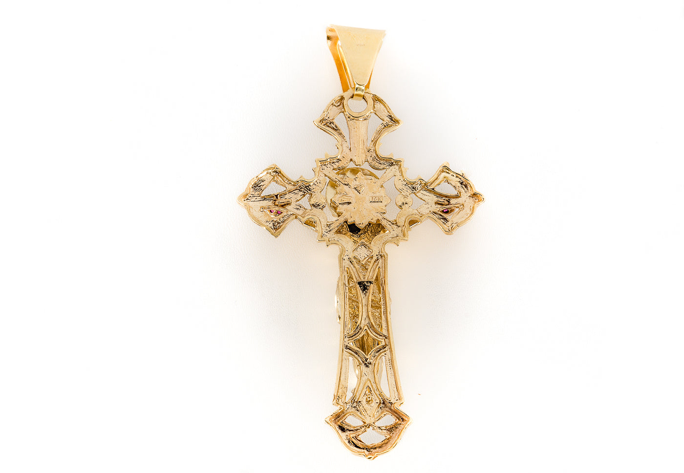 14k Yellow Gold Large Saint Lazarus Cross Pendant 35.6 Grams