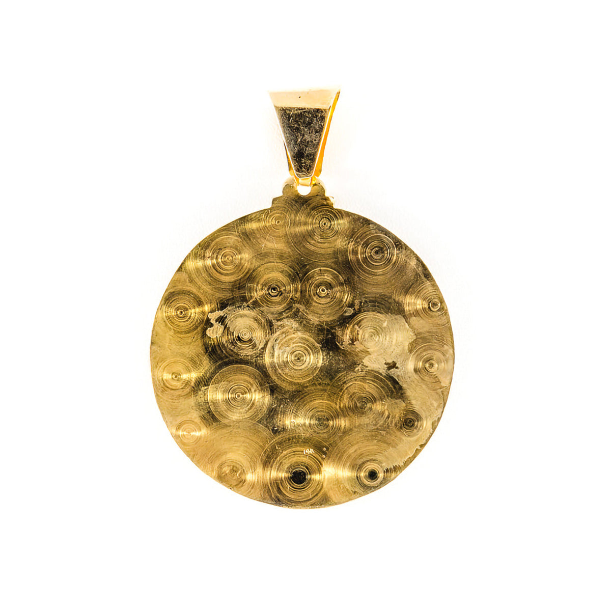 Saint lazarus hot sale gold pendant