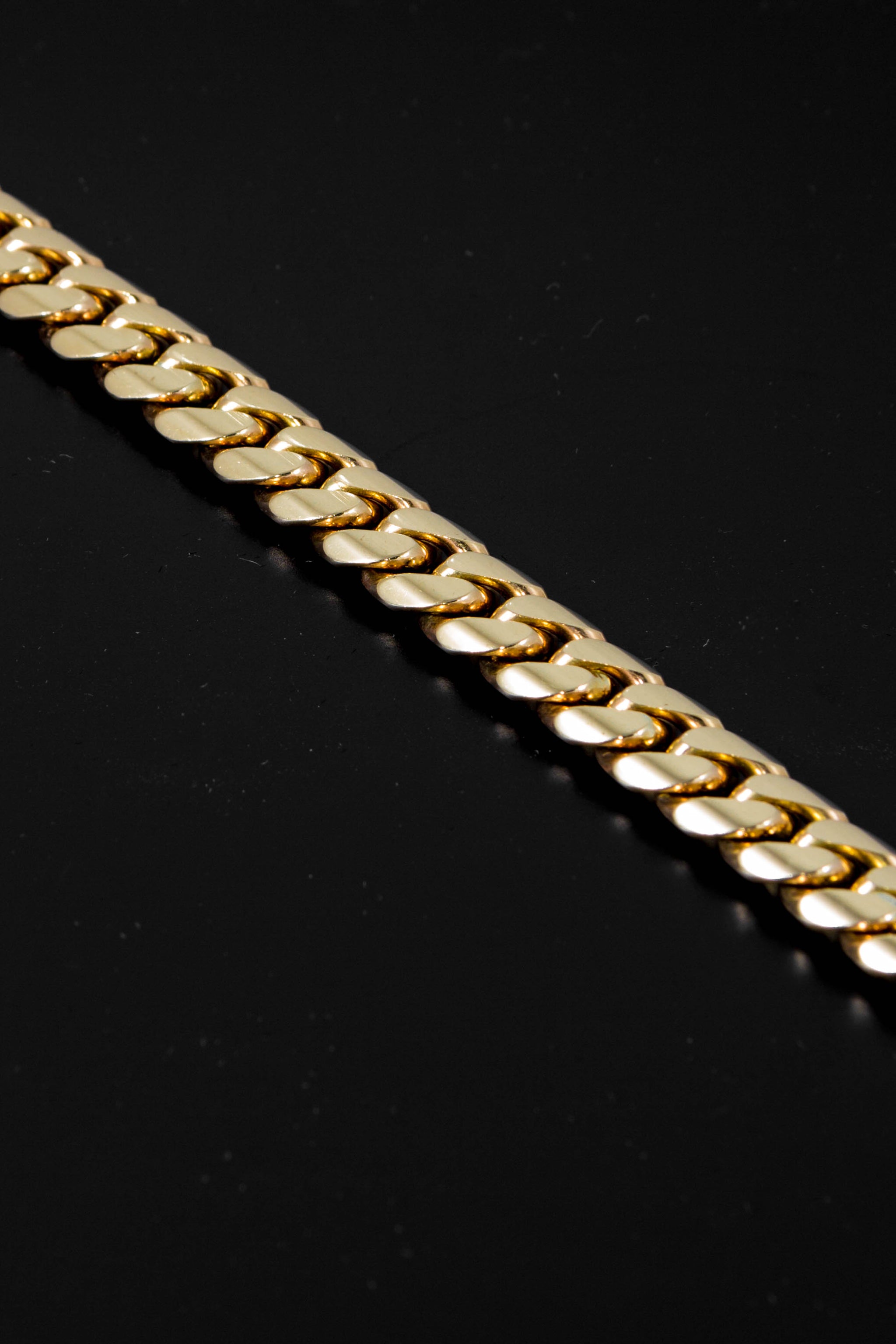 14k yellow gold cuban deals link chain