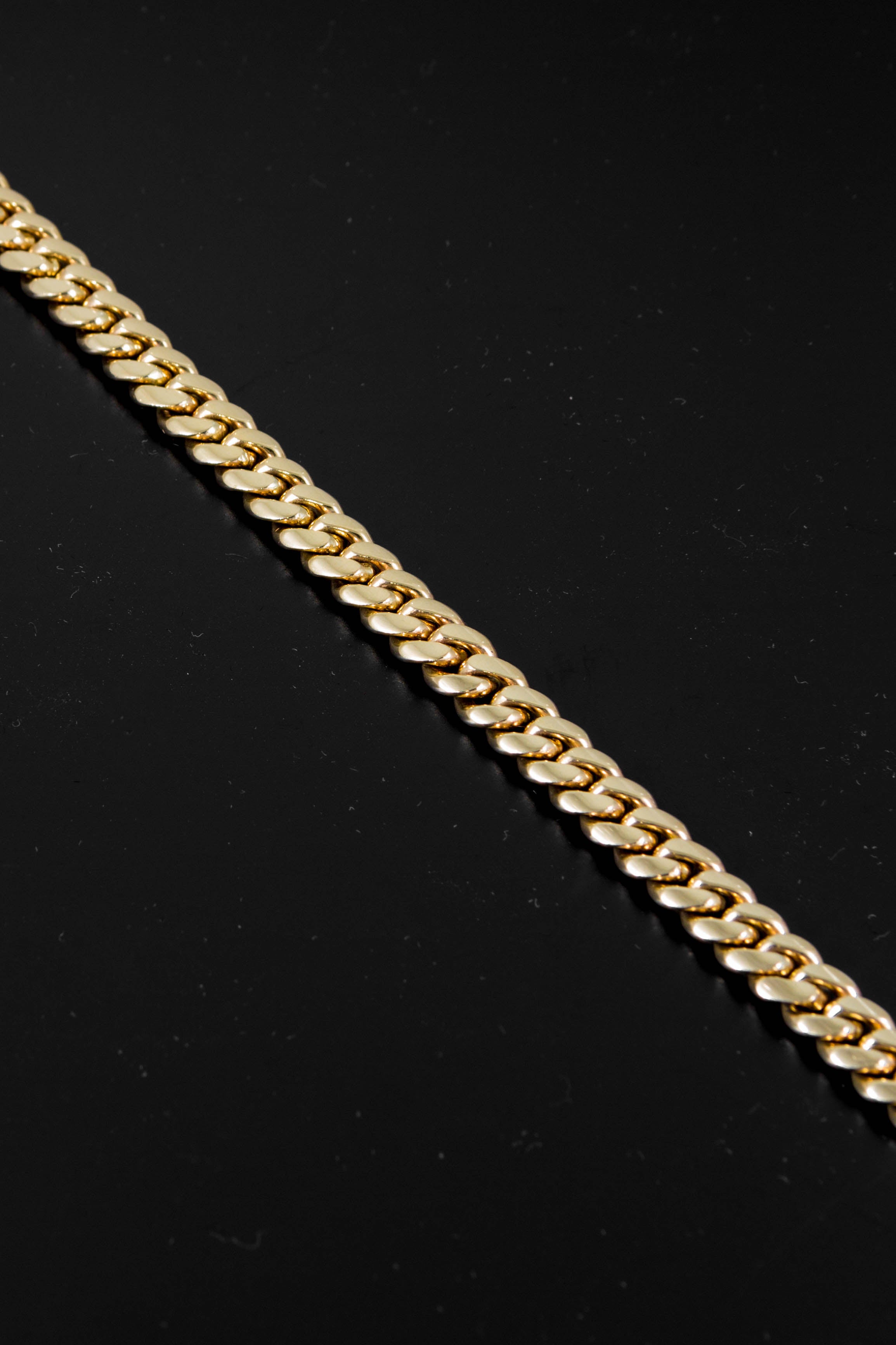 14k Yellow Gold Miami Cuban Link Chain 26" 6.8mm