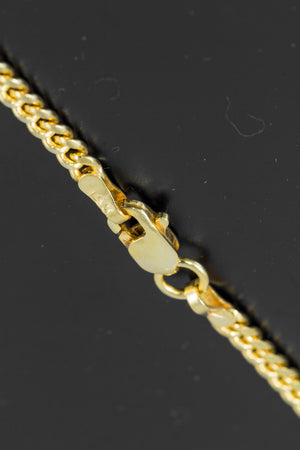 14k Yellow Gold Miami Cuban Link Chain 24" 2.5mm