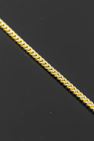 14k Yellow Gold Miami Cuban Link Chain 18” 1.8mm