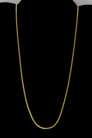14k Yellow Gold Miami Cuban Link Chain 18” 1.8mm