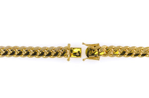 14k Yellow Gold Miami Cuban Link Chain 25" 12mm