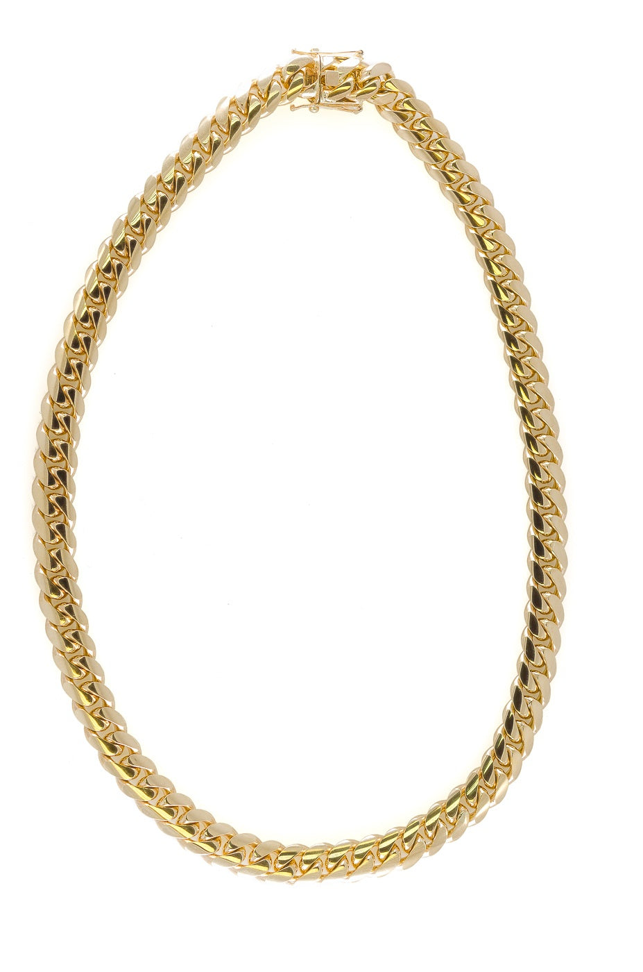 14K Gold 5 mm Miami Cuban Link Chain Necklace 28 inch