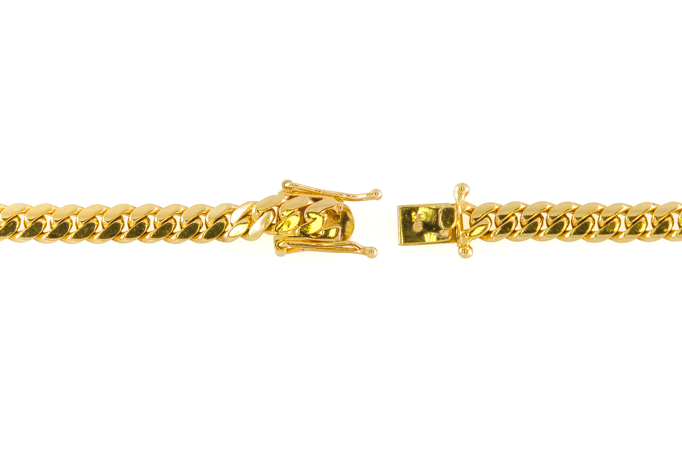 14k Yellow Gold Miami Cuban Link Chain 26" 6.7mm