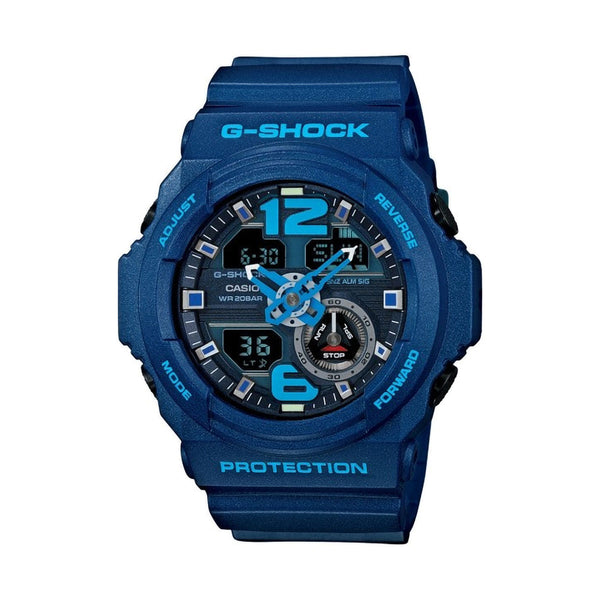 G-Shock Men's Analog-Digital Chronograph Blue Resin Strap Watch 55x52mm GA310-2A