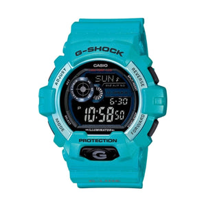 G-Shock Men's Digital Blue Resin Strap Watch 55x53mm GLS8900-2