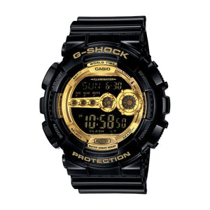 G-Shock Men's Digital Black Resin Strap Watch GD100GB-1
