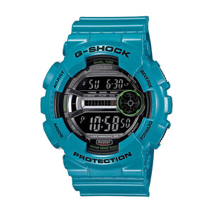 G-Shock Men's Digital Blue Resin Strap Watch 51x55mm GD110-2