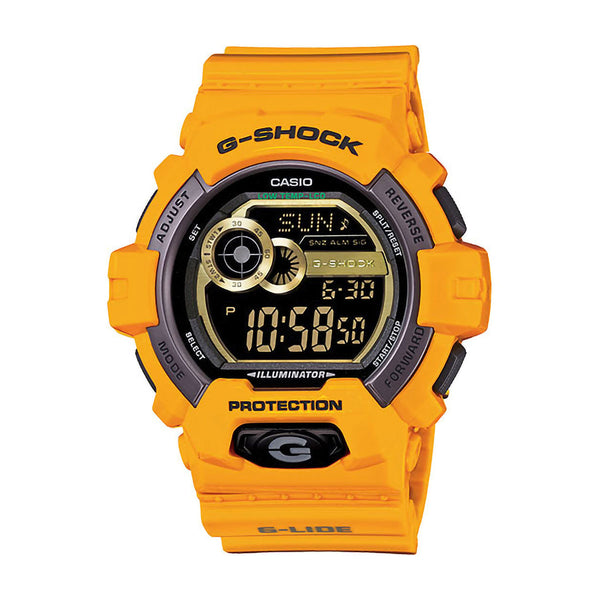 G-Shock Men's Digital Yellow Resin Strap Watch 55x53mm GLS8900-9